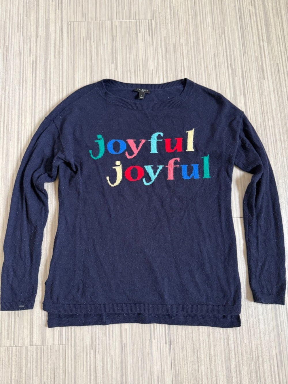 Talbots Joyful Joyful Sweater in PP (petite size petite) EUC